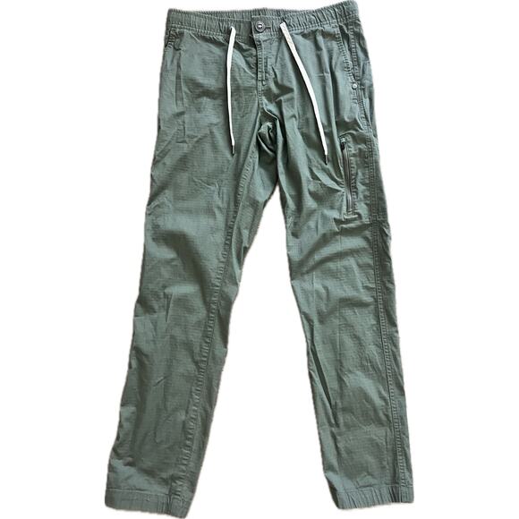 Vuori Womens Ripstop Pant Army Green Small Organic Cotton Modern Slimmer Fit - Picture 7 of 8